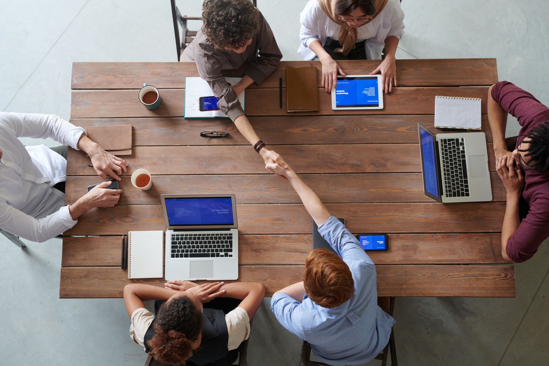 Healthcare professionals collaborating